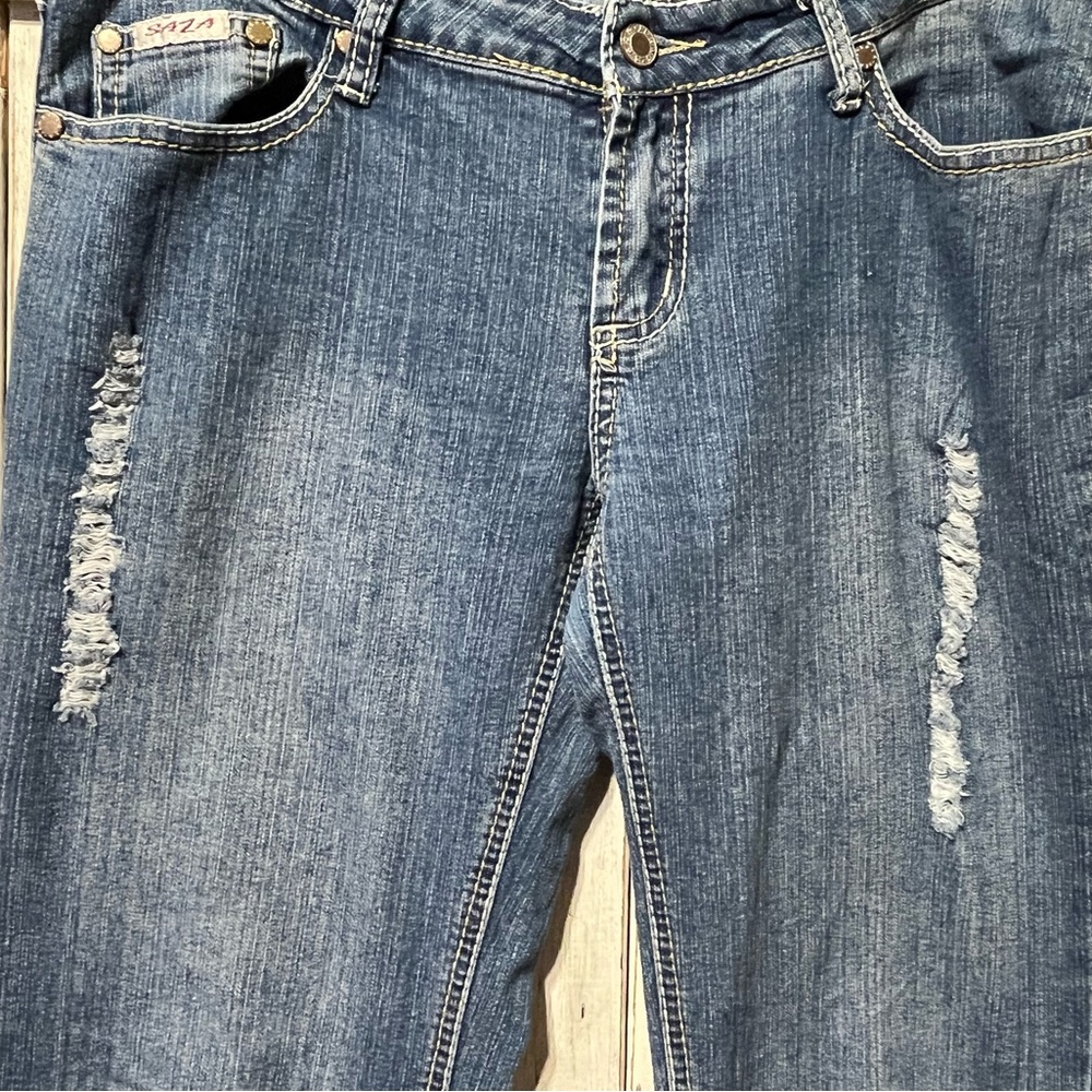 SAZA jeans!! Super Cool ๐ Distressed ๐9x33**๐ **Nice Appeal** Stretchy ๐ - Picture 4 of 6
